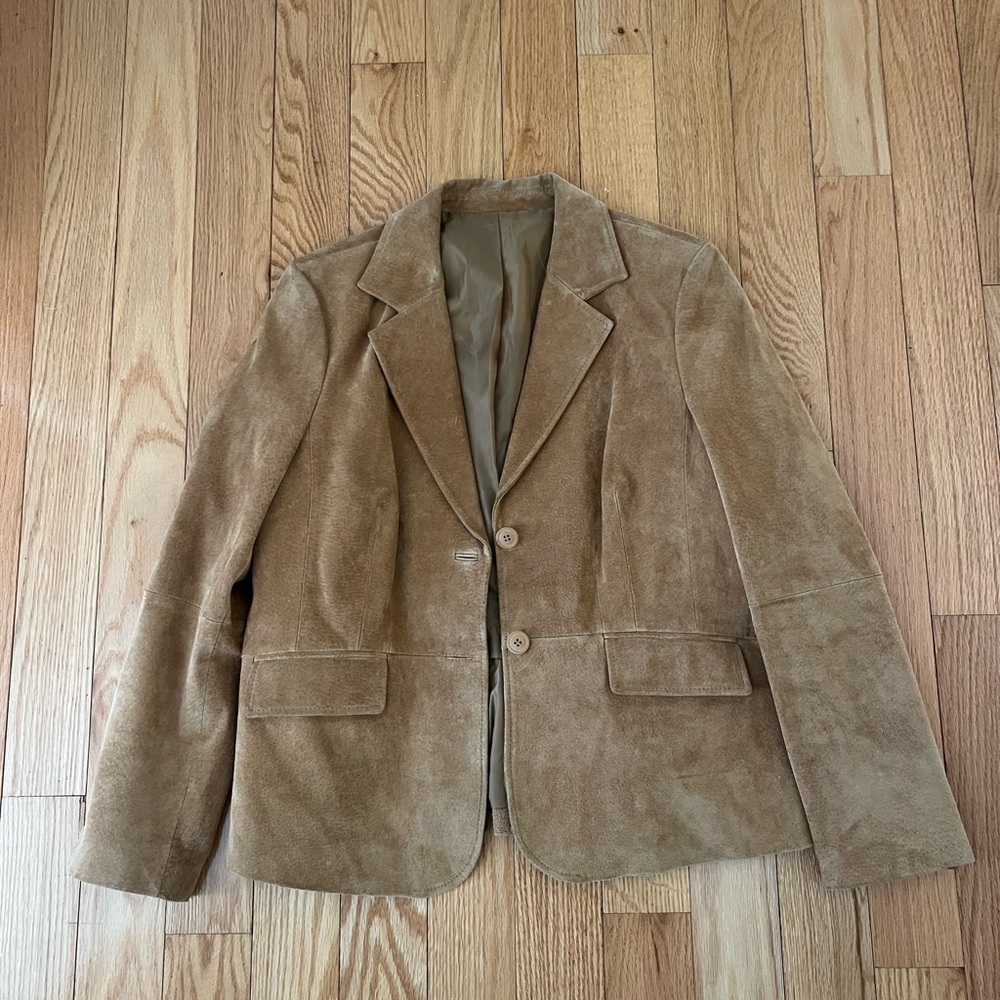 Vintage Suede Tan Women’s Blazer